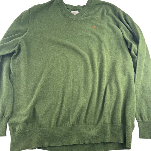 Bob Timberlake Other - Bob Timberlake Men's V Neck Sweater size XXL Cotton Pullover Green